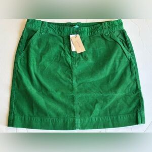 J. CREW Emerald Corduroy Skirt Size 8